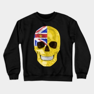 Niue Flag Skull - Gift for Niuean With Roots From Niue Crewneck Sweatshirt